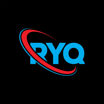 RYQ logo. RYQ letter. RYQ letter logo design. Initials RYQ logo linked with circle and uppercase monogram logo. RYQ typography for technology, business and real estate brand.