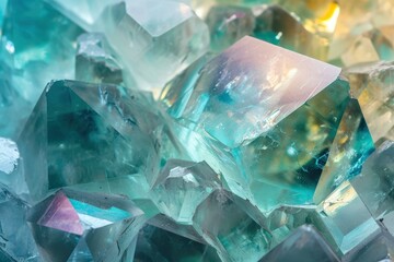 Radiant Elegance. Close-Up of a Beautiful and Shiny Beryl Crystal, Unveiling its Captivating Brilliance in a Mesmerizing Background.