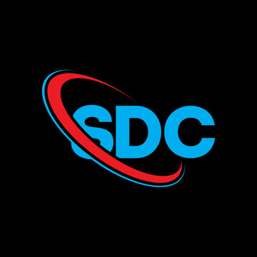 SDC logo. SDC letter. SDC letter logo design. Initials SDC logo linked with circle and uppercase monogram logo. SDC typography for technology, business and real estate brand.