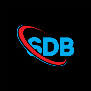 SDB logo. SDB letter. SDB letter logo design. Initials SDB logo linked with circle and uppercase monogram logo. SDB typography for technology, business and real estate brand.