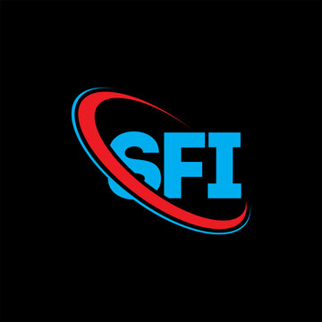 SFI logo. SFI letter. SFI letter logo design. Initials SFI logo linked with circle and uppercase monogram logo. SFI typography for technology, business and real estate brand.