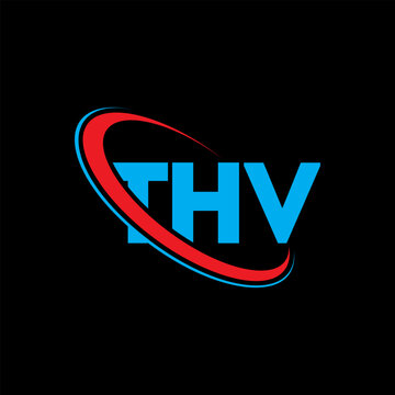 THV logo. THV letter. THV letter logo design. Initials THV logo linked with circle and uppercase monogram logo. THV typography for technology, business and real estate brand.