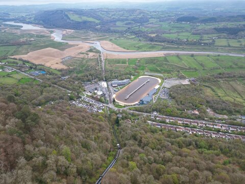 Adventure Parc Snowdonia North Wales drone aerial view