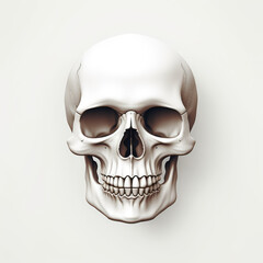 Obraz premium Skull head isolated on white background