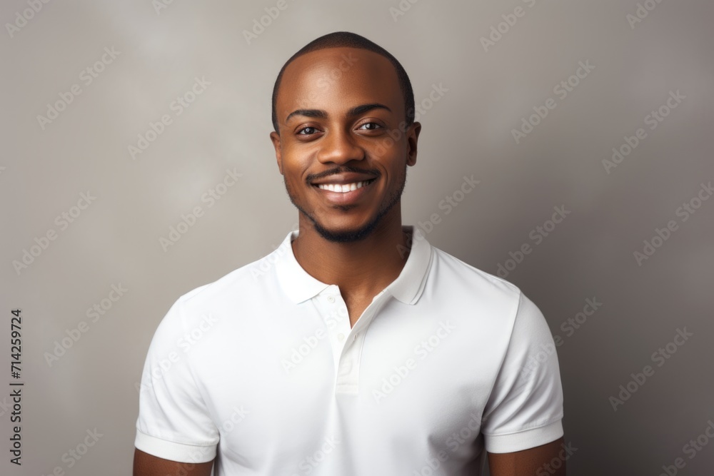 Canvas Prints Happy African American man in studio portrait.