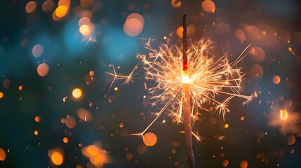 a close up of a sparkler on a  background