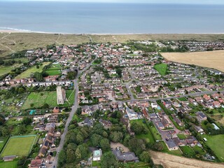 .Winterton Norfolk UK drone,aerial  high angle