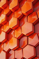 A close-up view of a bunch of orange cubes. Perfect for graphic design projects and advertisements