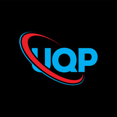 UQP logo. UQP letter. UQP letter logo design. Initials UQP logo linked with circle and uppercase monogram logo. UQP typography for technology, business and real estate brand.