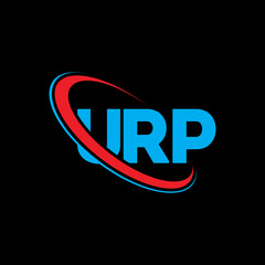 URP logo. URP letter. URP letter logo design. Initials URP logo linked with circle and uppercase monogram logo. URP typography for technology, business and real estate brand.
