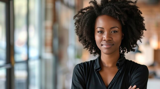 Black Woman In A Leadership Position In A Male-dominated Field. Breaking Stereotypes, Women's Day Concept.