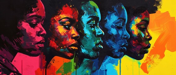 Expressive and vibrant portraits of influential Black figures