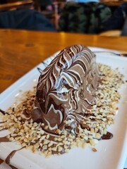 chocolate cake on a plate