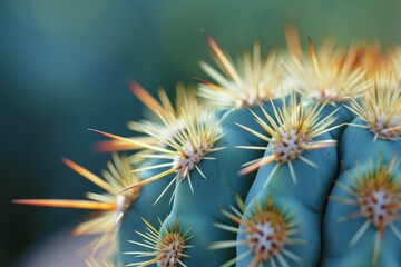 A detailed close up view of a cactus plant. Suitable for nature-themed designs and illustrations