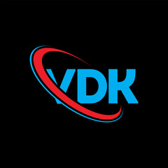 VDK logo. VDK letter. VDK letter logo design. Initials VDK logo linked with circle and uppercase monogram logo. VDK typography for technology, business and real estate brand.