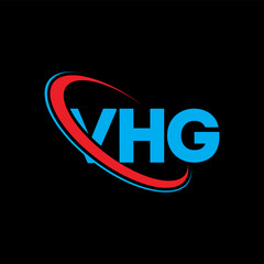 VHG logo. VHG letter. VHG letter logo design. Initials VHG logo linked with circle and uppercase monogram logo. VHG typography for technology, business and real estate brand.