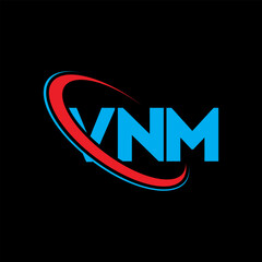 VNM logo. VNM letter. VNM letter logo design. Initials VNM logo linked with circle and uppercase monogram logo. VNM typography for technology, business and real estate brand.