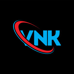 Fototapeta na wymiar VNK logo. VNK letter. VNK letter logo design. Initials VNK logo linked with circle and uppercase monogram logo. VNK typography for technology, business and real estate brand.