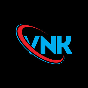 VNK logo. VNK letter. VNK letter logo design. Initials VNK logo linked with circle and uppercase monogram logo. VNK typography for technology, business and real estate brand.