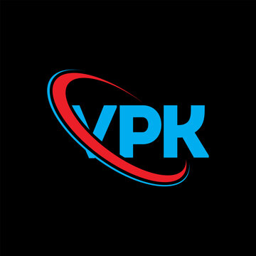 VPK logo. VPK letter. VPK letter logo design. Initials VPK logo linked with circle and uppercase monogram logo. VPK typography for technology, business and real estate brand.