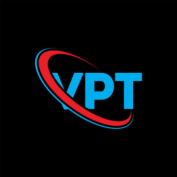 VPT logo. VPT letter. VPT letter logo design. Initials VPT logo linked with circle and uppercase monogram logo. VPT typography for technology, business and real estate brand.