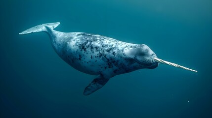 a seal swimming in the ocean with a rope in its mouth