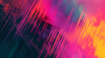 Abstract background channeling futuristic digital art with synthwave color schemes
