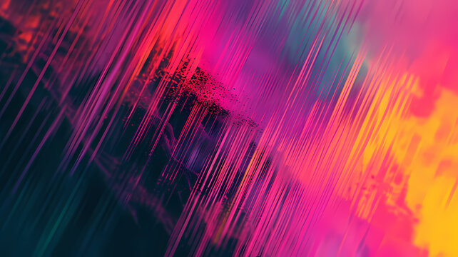 Abstract background channeling futuristic digital art with synthwave color schemes