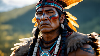 portrait of a native american