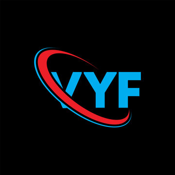 VYF logo. VYF letter. VYF letter logo design. Initials VYF logo linked with circle and uppercase monogram logo. VYF typography for technology, business and real estate brand.