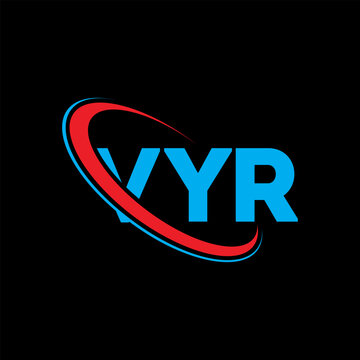 VYR logo. VYR letter. VYR letter logo design. Initials VYR logo linked with circle and uppercase monogram logo. VYR typography for technology, business and real estate brand.