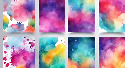 "Versatile Watercolor Backgrounds for Creative Projects"