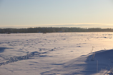 The northern winter nature