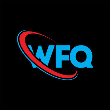WFQ logo. WFQ letter. WFQ letter logo design. Initials WFQ logo linked with circle and uppercase monogram logo. WFQ typography for technology, business and real estate brand.