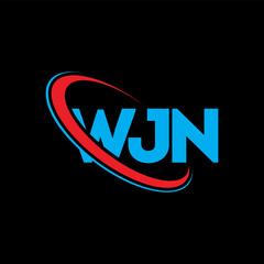 WJN logo. WJN letter. WJN letter logo design. Initials WJN logo linked with circle and uppercase monogram logo. WJN typography for technology, business and real estate brand.