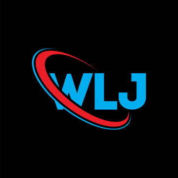 WLJ logo. WLJ letter. WLJ letter logo design. Initials WLJ logo linked with circle and uppercase monogram logo. WLJ typography for technology, business and real estate brand.