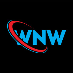 WNW logo. WNW letter. WNW letter logo design. Initials WNW logo linked with circle and uppercase monogram logo. WNW typography for technology, business and real estate brand.