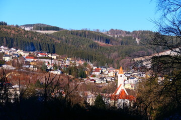 Aspang-Markt, winterliche Gemeinde in der buckligen Welt