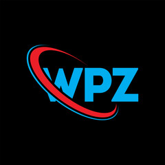 Fototapeta na wymiar WPZ logo. WPZ letter. WPZ letter logo design. Initials WPZ logo linked with circle and uppercase monogram logo. WPZ typography for technology, business and real estate brand.