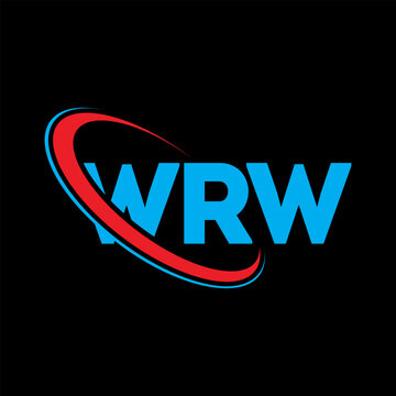 WRW logo. WRW letter. WRW letter logo design. Initials WRW logo linked with circle and uppercase monogram logo. WRW typography for technology, business and real estate brand.