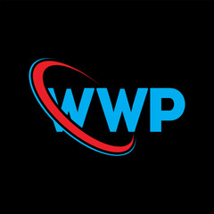 WWP logo. WWP letter. WWP letter logo design. Initials WWP logo linked with circle and uppercase monogram logo. WWP typography for technology, business and real estate brand.