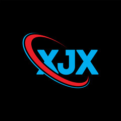 XJX logo. XJX letter. XJX letter logo design. Initials XJX logo linked with circle and uppercase monogram logo. XJX typography for technology, business and real estate brand.