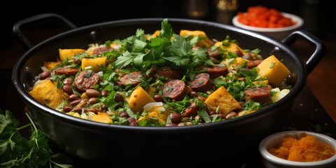 Puerto Rican Comfort in a Bowl. Hearty Pigeon Pea Stew, 