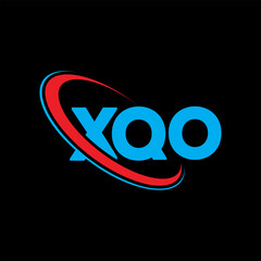 XQO logo. XQO letter. XQO letter logo design. Initials XQO logo linked with circle and uppercase monogram logo. XQO typography for technology, business and real estate brand.
