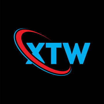 XTW logo. XTW letter. XTW letter logo design. Initials XTW logo linked with circle and uppercase monogram logo. XTW typography for technology, business and real estate brand.