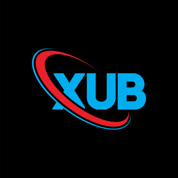 XUB logo. XUB letter. XUB letter logo design. Initials XUB logo linked with circle and uppercase monogram logo. XUB typography for technology, business and real estate brand.
