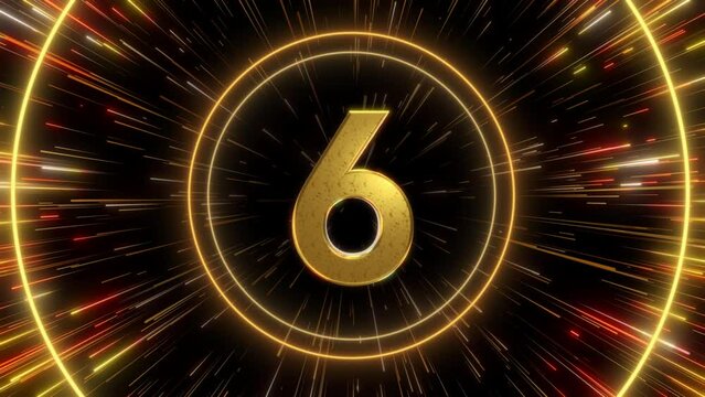 golden countdown big bang timer particles
