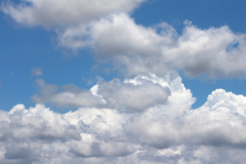 Naklejka na ściany i meble blue sky with clouds. clouds in the sky. blue sky and clouds.