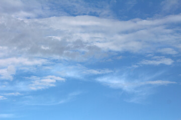 blue sky with clouds. clouds in the sky. blue sky and clouds.