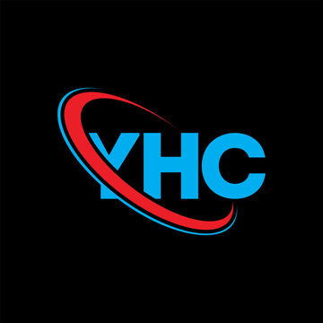 YHC logo. YHC letter. YHC letter logo design. Initials YHC logo linked with circle and uppercase monogram logo. YHC typography for technology, business and real estate brand.